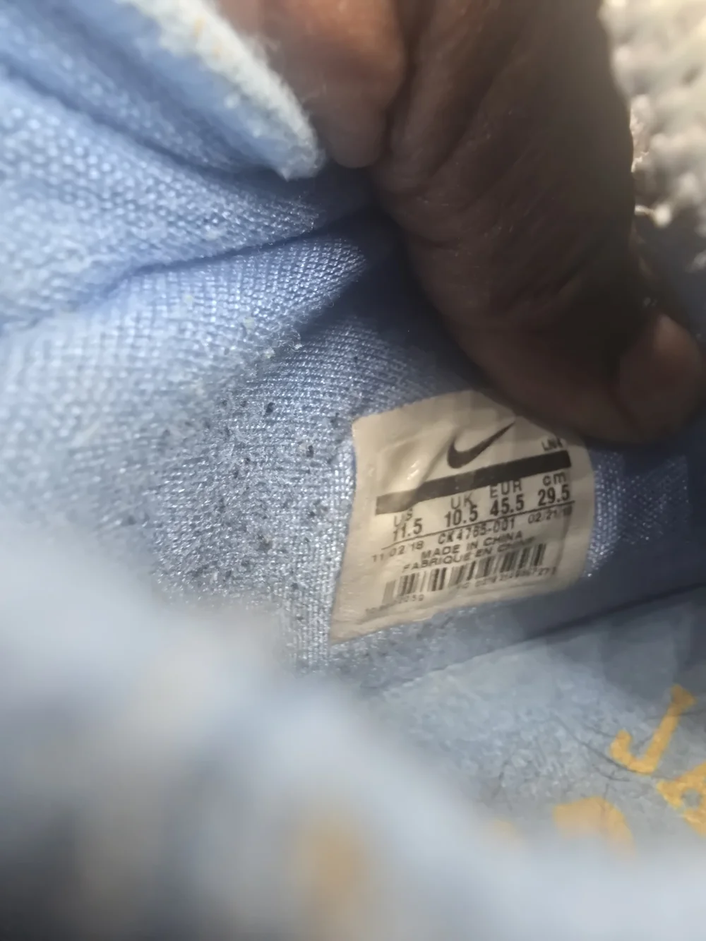 Nike Light Gray‎ Sneakers with Blue Interior